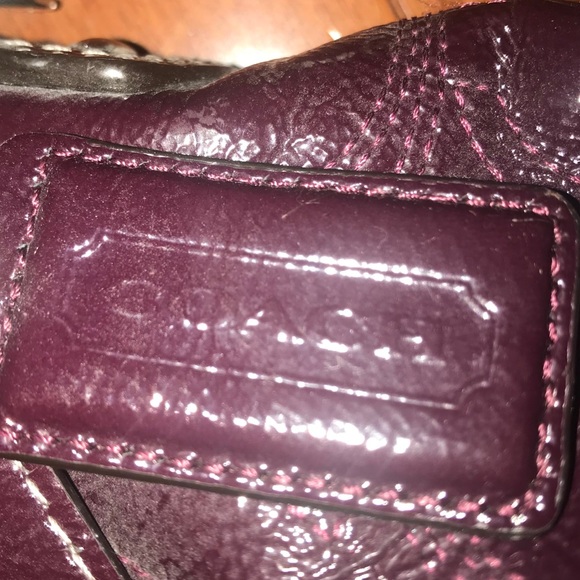 COACH dark purple bag - Picture 4 of 4